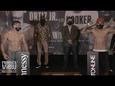 Marcelino Lopez vs. Jairo Lopez Weigh In & Final Face Off | ORTIZ vs. HOOKER CARD