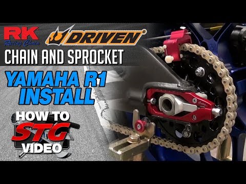 RK/Driven Racing Chain and Sprocket Kit Install from Sportbiketrackgear.com