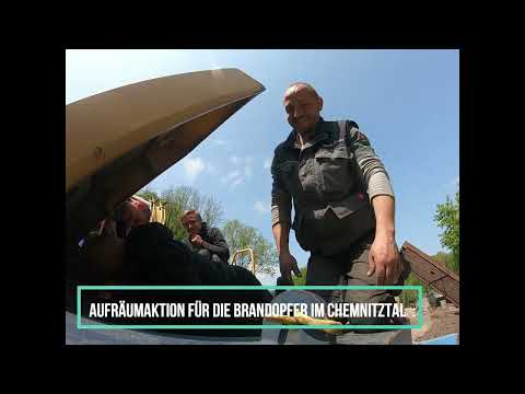 #Aufräumaktion für die #Brandopfer im #Chemnitztal  #Rocco Ehnert