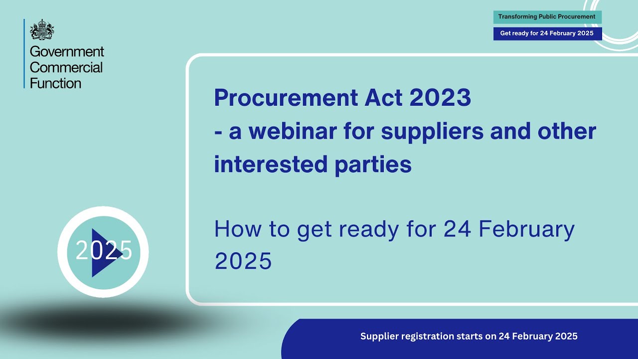 A webinar for suppliers and other interested parties: How to get ready for 24 February 2025