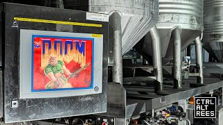 I Played DOOM On An Abandoned Industrial Cake Machine