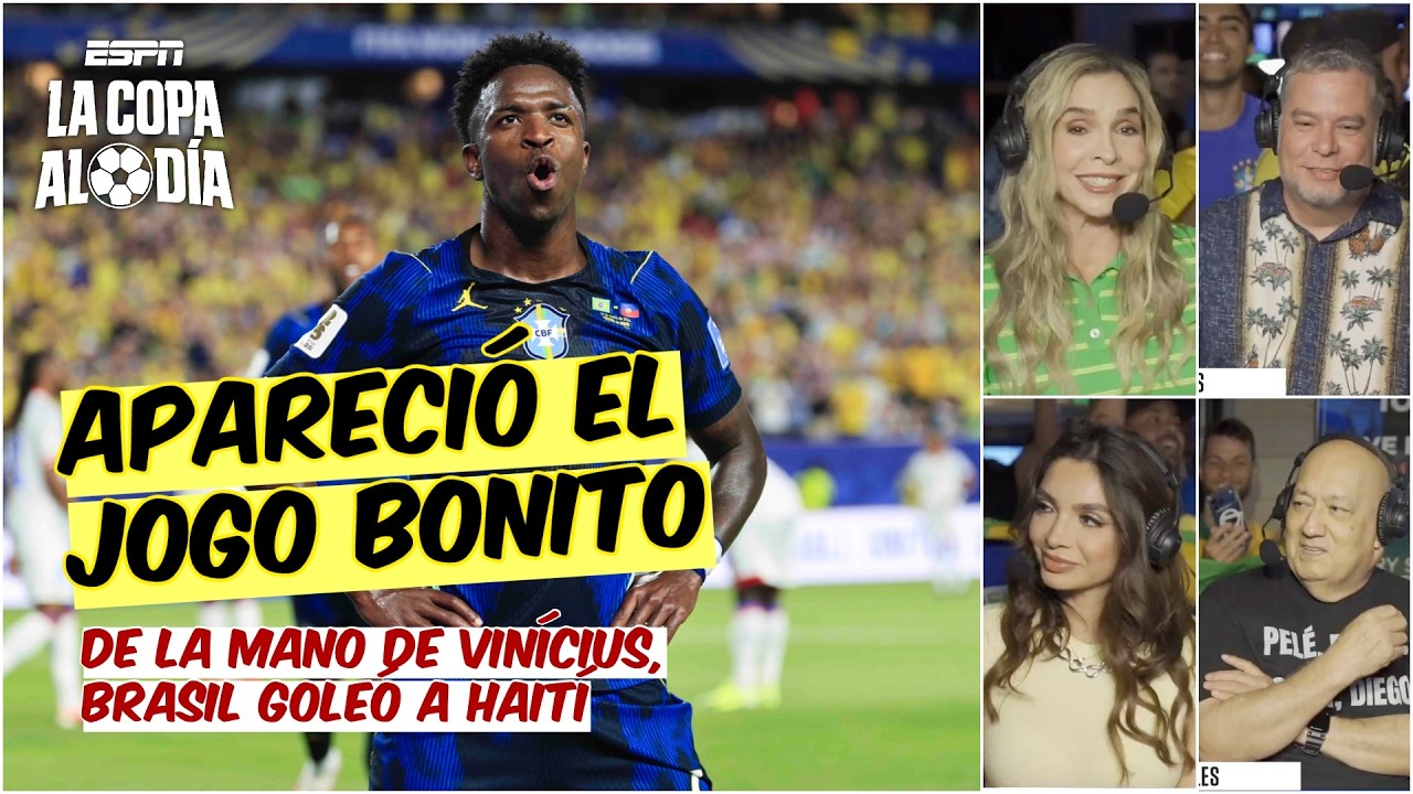 Brasil DESPIERTA, GOLEA y DESPIDE a Haití del Mundial. Vinícius, LA FIGURA | La Copa al Día