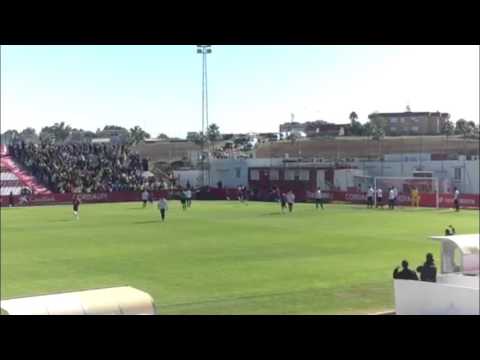 Gol del Cádiz ante el Sevilla Atlético