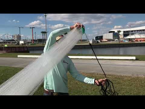 How to throw a 12ft cast net