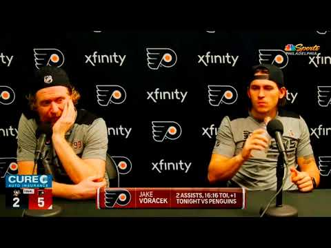 Jakub Voracek Tells Off Reporter in Post-Game Interview - Jan 15, 2021 (HD)