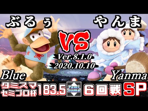 【スマブラSP】タミスマ#183.5 セミプロ杯6回戦 ぶるぅ(ディディーコング) VS やんま(アイスクライマー) - オンライン大会