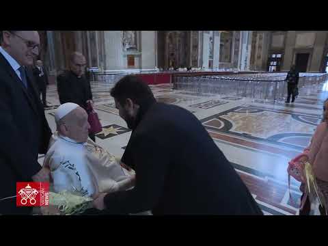 Papa Francesco nella Basilica di San Pietro (Domenica delle Palme, 20 aprile 2025)