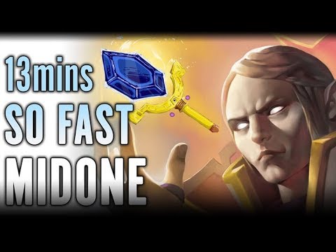 9600+ MMR Invoker 100% Sunstrike Exort build by MidOne Dota 2