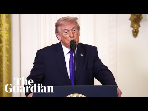 Donald Trump makes first in-person speech since Iran attack