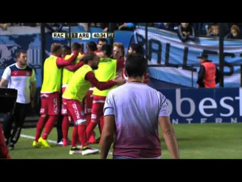 Gol de Romero. Racing 1 - Argentinos 1. Fecha 11. Primera División 2016.