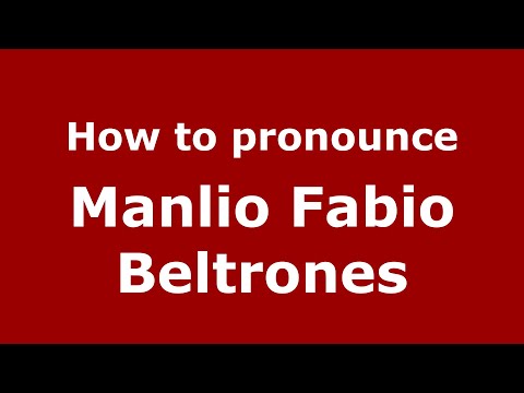 How do you say Manlio Fabio Beltrones in Mexico (Mexican Spanish)? - PronounceNames.com