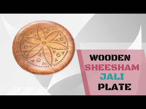 Wooden Sheesham Jali Plate