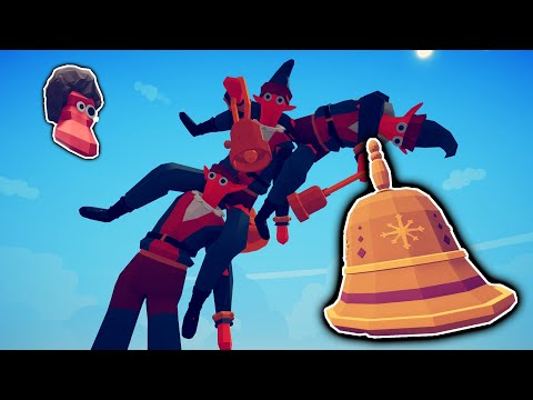 🔔Jingle Bells vs Every Faction - TABS Holiday Mod v2.0.0 UPDATE Totally Accurate Battle Simulator