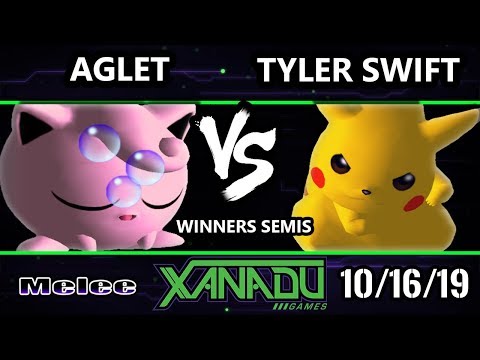 S@X 324 SSBM - Aglet (Jigglypuff, Marth) Vs. Tyler Swift (Fox, Pikachu) Smash Melee Winners Semis