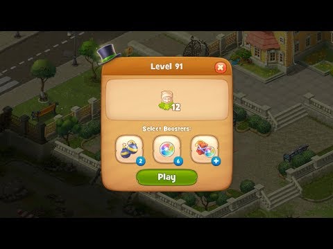 Gardenscapes Level 91 HD 1080p