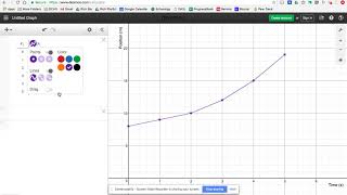 Desmos - Plotting data to create a line graph