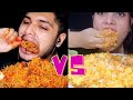 FEMALE VS MALE INDIAN MUKBANGERS EATING