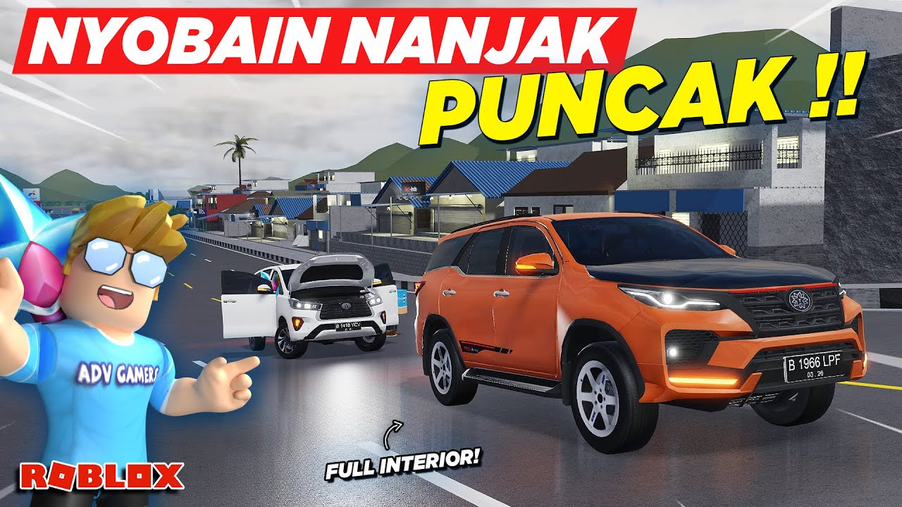 NYOBAIN NANJAK KE PUNCAK BARU NAIK MOBIL FULL INTERIOR !! CDID VERSI REALISTIS - Roblox Indonesia