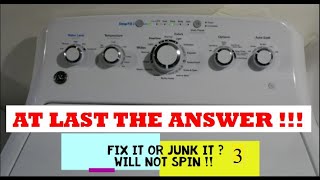 GE Washer GTW465ASN1WW Will Not Spin. Easy Way to Get It Working