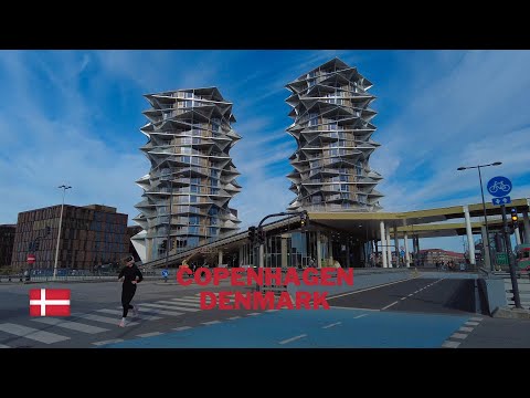 Exploring Enghave Brygge in Copenhagen Denmark - Walking Tour In 4K 60FPS