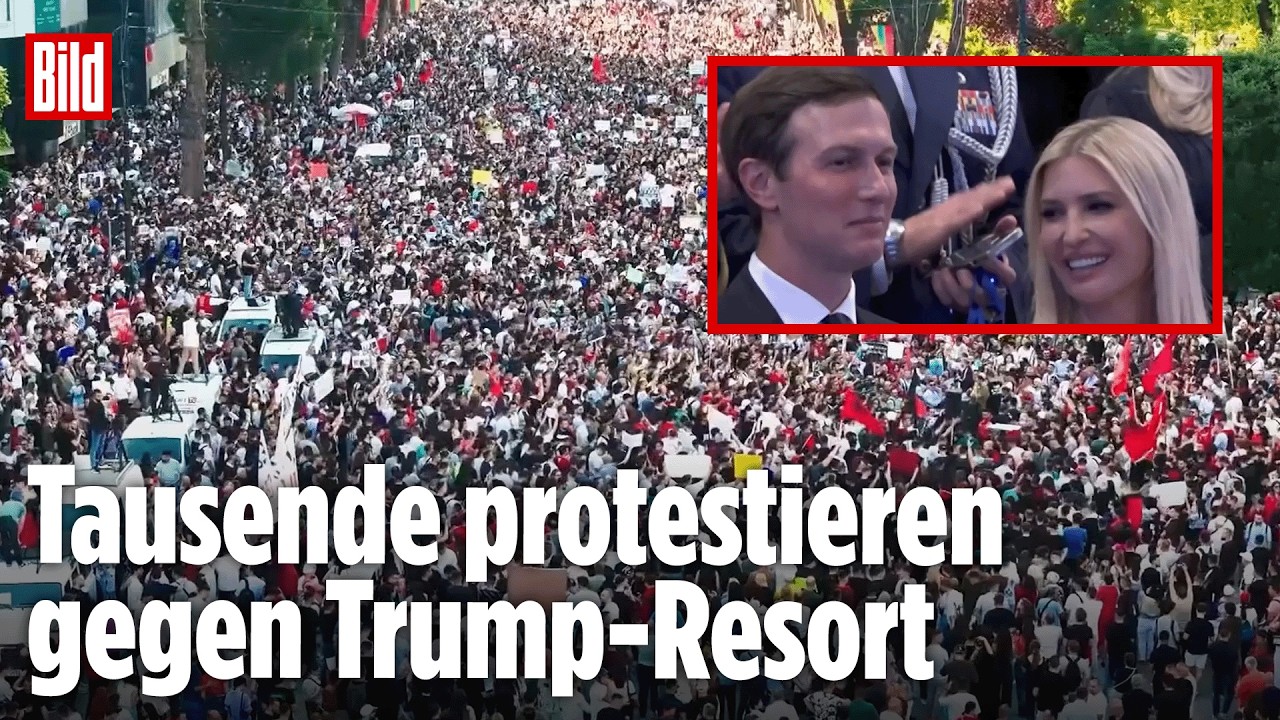Albanien: Massenprotest gegen Trump-Resort für Superreiche!