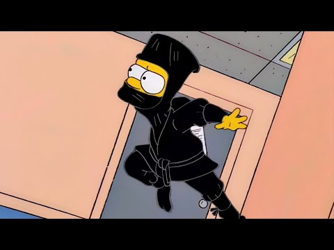 Bart is a ninja!