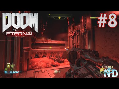 Let's Play Doom Eternal (pt8) Cultist Base: Climbing the Meat grinder (3of3)