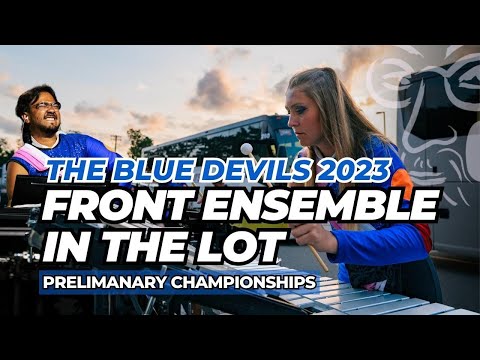 The Blue Devils Front Ensemble In the Lot | Prelims