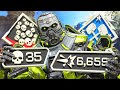 ABSOLUTELY INSANE Caustic 35 KILLS and 6,659 Damage Apex Legends Gameplay Season 20