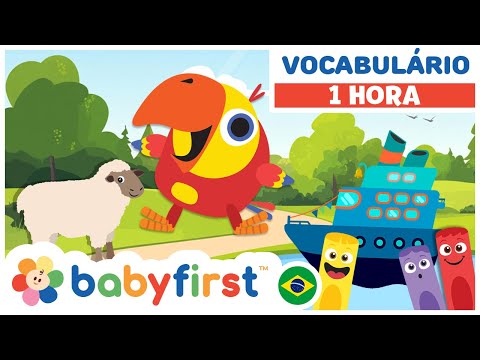 Aprenda vocabulário com Larry e amigos de forma divertida | Aprenda Palavras Novas |BabyFirst Brasil