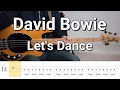 David Bowie Let S Dance Bass Cover Tabs