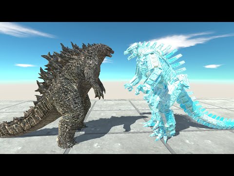 New Mecha Godzilla 2021 Blu Vs Team Monster Godzilla 2021 Death run -Animal Revolt Battle Simulator