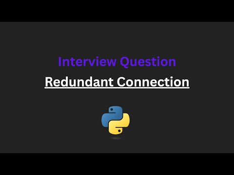 Redundant Connection - Leetcode 684 - Python