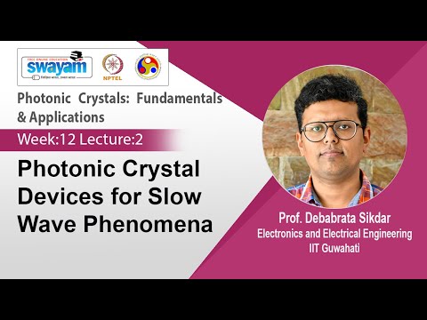 Lec 35: Photonic Crystal Devices for Slow Wave Phenomena