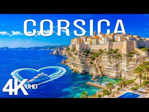 Corsica 4K Drone Footage 🇫🇷 Bonifacio Cliffs, Crystal Clear Waters \u0026 Mediterranean Paradise