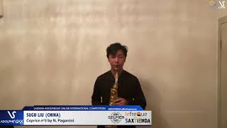 Sugu LIU plays Caprice Nº5 by N. Paganini #adolphesax