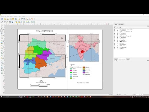 Preparing Map Layout in QGIS | Beginners Guide