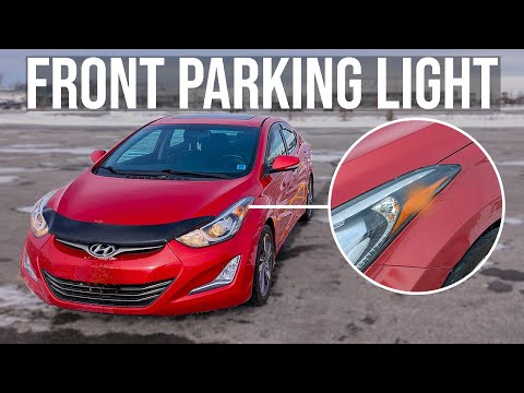 How to Replace Front Parking Light Bulb - Hyundai Elantra (2011-2016)