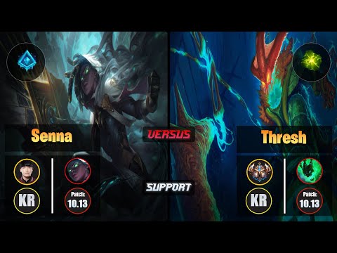Kellin SENNA (Support) [Glacial Augment] VS THRESH - Challenger KR Patch 10.13