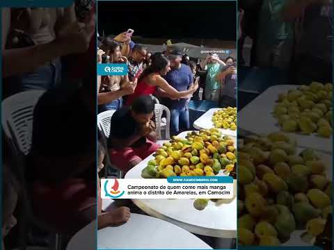 Campeonato de quem come mais manga anima distrito de Camocim #ceará. #robertolira #notícias #youtube