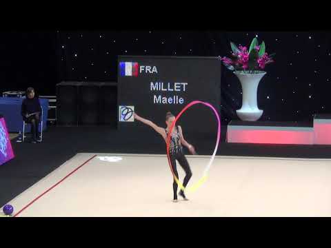 Maelle Millet FRA ribbon Junior Final Miss Valentine 2019
