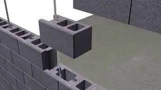 Laying Hollow Block Properly so it Can Survive Strong Winds
