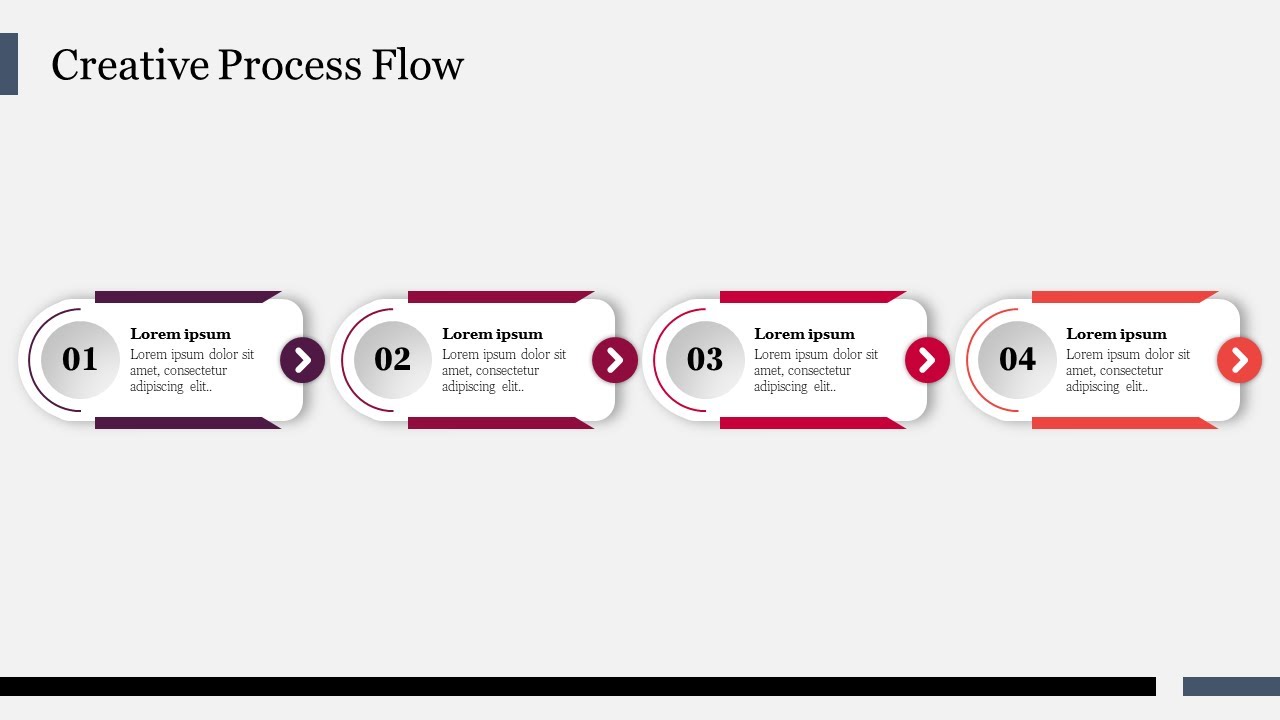 Process Flow Infographic In PowerPoint