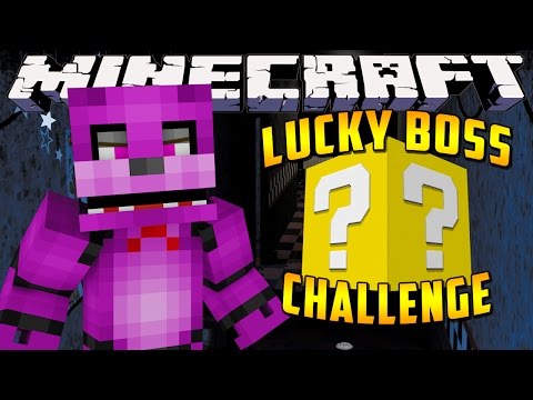 Minecraft Mods : LUCKY BLOCK BOSS CHALLENGE - 5 Nights at Freddy's - Bonnie