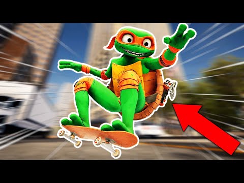 SKATEBOARDING AS A NINJA TURTLE! (Session)