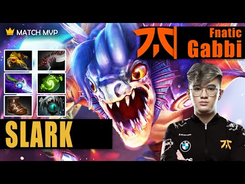 Slark Safelane | Fnatic.Gabbi | 25 KILLS WITH THIS OP BUILD SLARK SO IMBA | 7.32d Gameplay Highlight