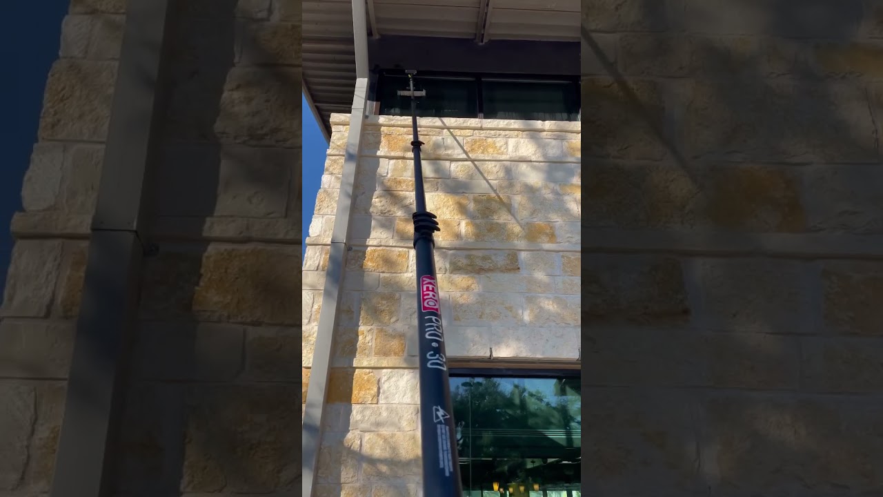 Commercial Window Cleaning - Water Fed Pole