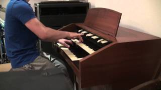 Video thumbnail for Hammond L222 (L100,L122) with leslie 760 blues improv in C by SjoerdHammond