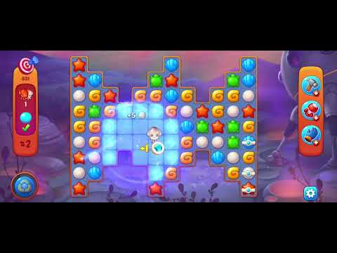 Fishdom gameplay level 831