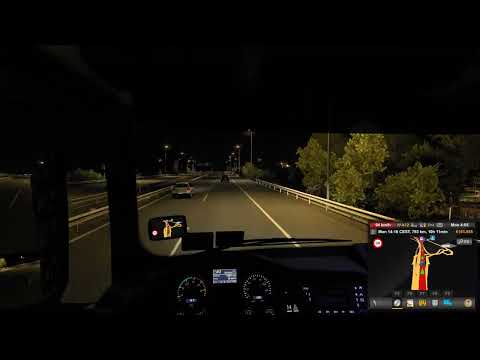 Euro Truck Simulator 2: Barcelona, Spain to Bourges, France 805km